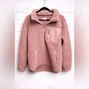 Abercrombie & Fitch mauve Sherpa pullover